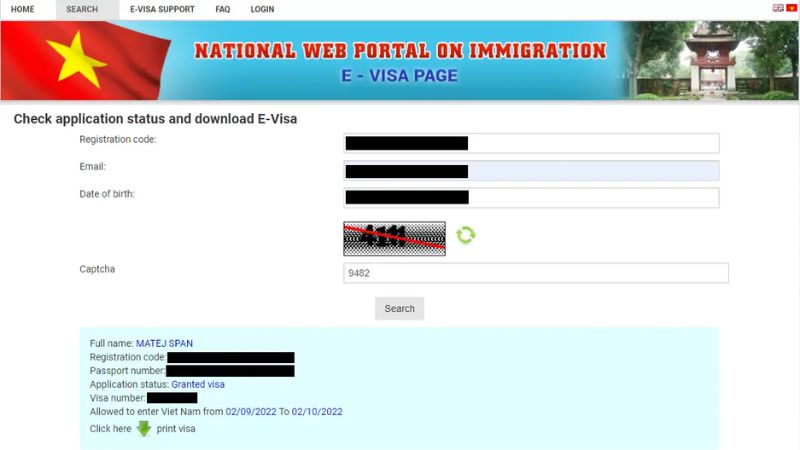 Can I Check My Vietnam eVisa Status Manually Online